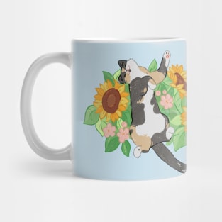 Sunflower Kitty Mug